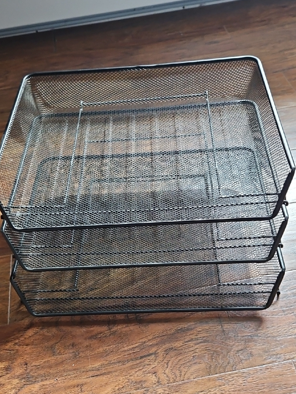 Black Mesh 3-Tier Desk Organizer Tray - Unbranded